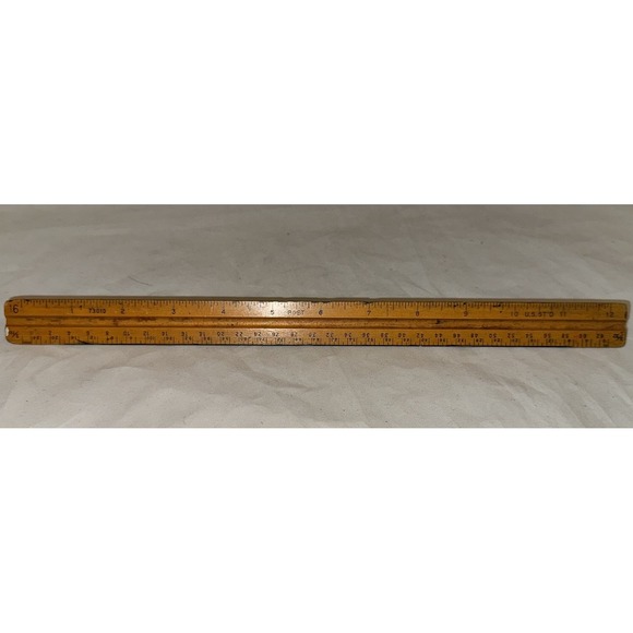 VTG‎ Boxwood Triangle Engineer Ruler 13" - Picture 6 of 9